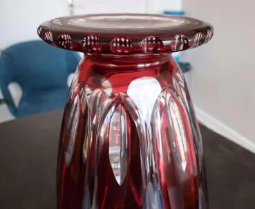 Decoration taille cristal vase